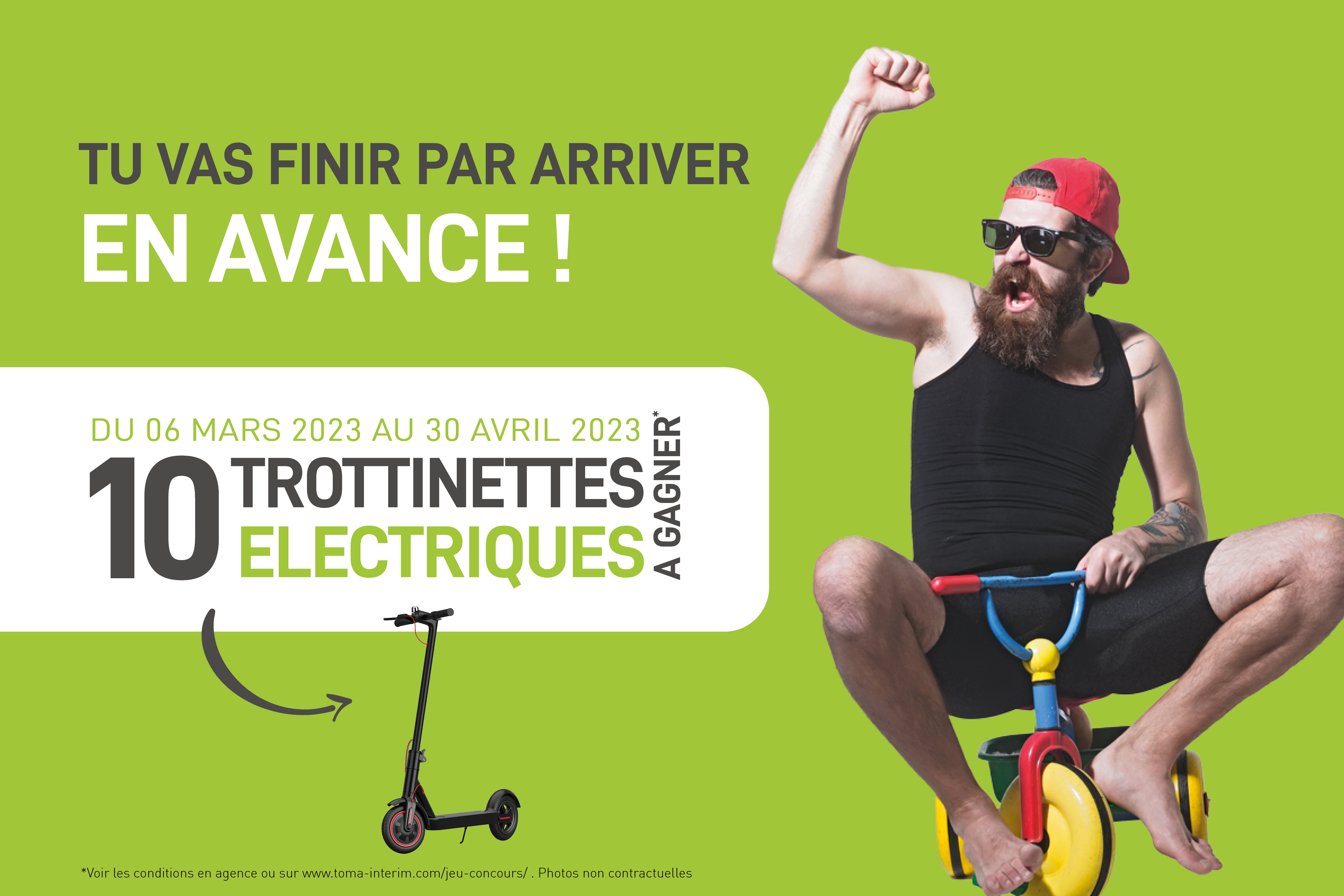 Affiche d'une opération commerciale de TOMA Intérim