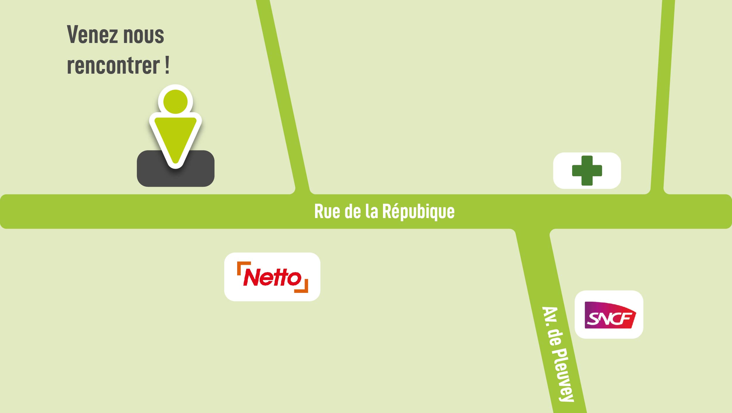 Map montbrison Se rendre chez TOMA Intérim Montbrison